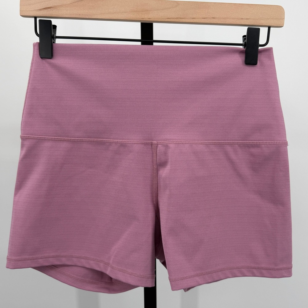 Born Primitive Womens Mauve Pink High Rise Biker Shorts Compression Gym M